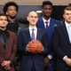 NBA Commissioner Adam Silver with the class of 2018.